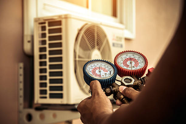 Professional Ac Installation technician working in West Point, PA